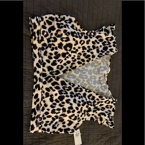 Old Navy Leopard Swim Top